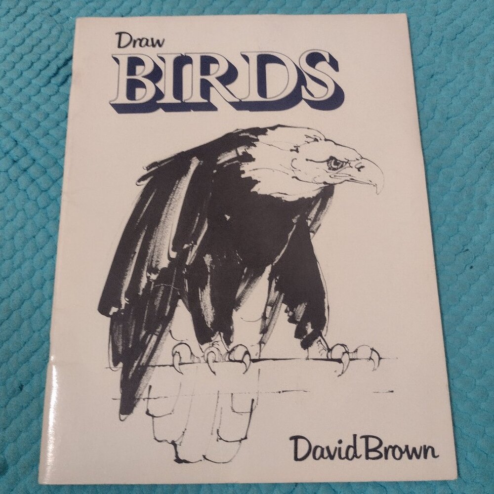 How to Draw Birds artist instruction book - David Brown